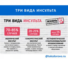 Три вида инсульта Три вида инсульта