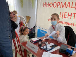 Специалисты детской поликлиники осмотрели детей из Херсонской области Специалисты детской поликлиники осмотрели детей из Херсонской области