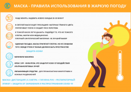 Маска - правила использования в жаркую погоду