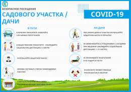 Безопасное посещение САДОВОГО УЧАСТКА/ДАЧИ