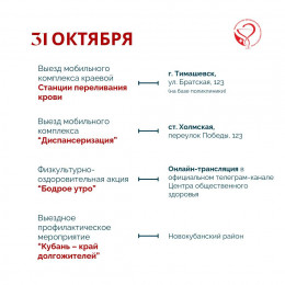 На Кубани неделя с 28 октября по 3 ноября будет посвящена борьбе с инсультом На Кубани неделя с 28 октября по 3 ноября будет посвящена борьбе с инсультом