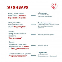 В Краснодарском крае неделя с 27 января по 2 февраля будет посвящена профилактике употребления наркотических средств В Краснодарском крае неделя с 27 января по 2 февраля будет посвящена профилактике употребления наркотических средств