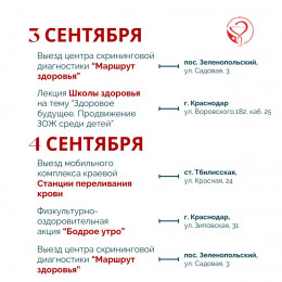 С 1 по 7 сентября в Краснодарском крае пройдет неделя продвижения здорового образа жизни среди детей С 1 по 7 сентября в Краснодарском крае пройдет неделя продвижения здорового образа жизни среди детей
